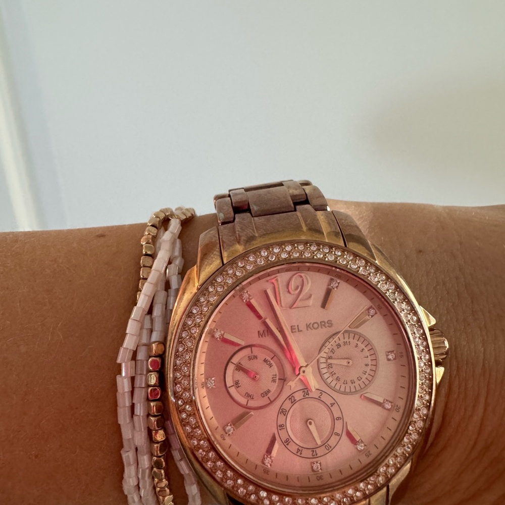 Michael Kors Pink and Gold Women's Watch